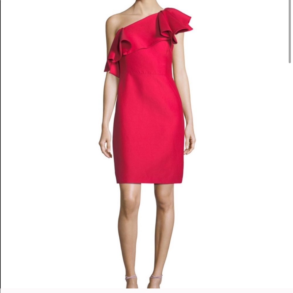 Halston Heritage Asymmetrical Dress